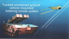 Système de munition à chenilles monté sur véhicule terrestre sans pilote