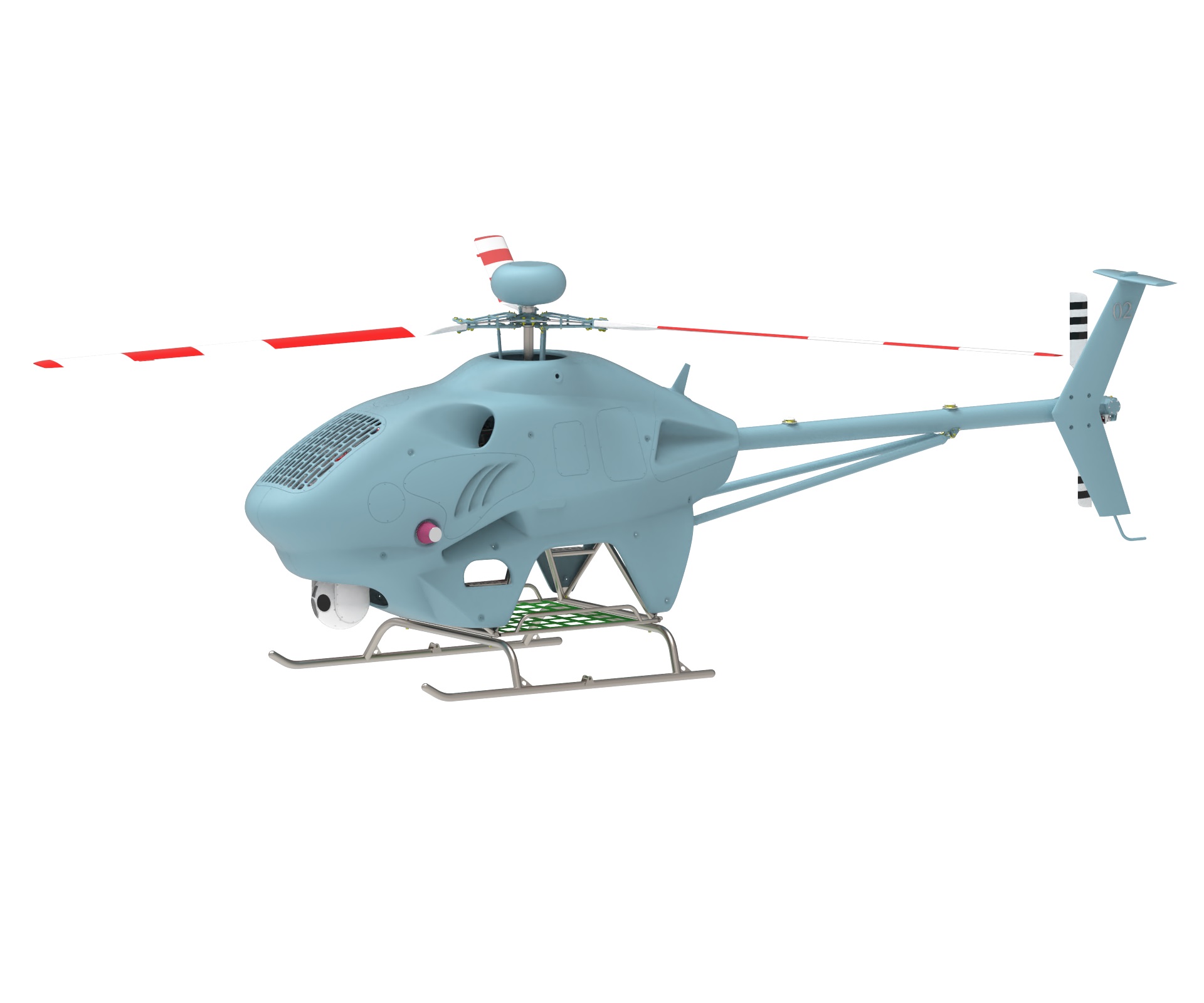 Hélicoptère sans pilote de charge utile de 200 kg ZJHY-600